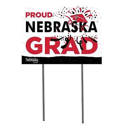 Nebraska Huskers 18'' x 24'' Proud Grad Yard Sign
