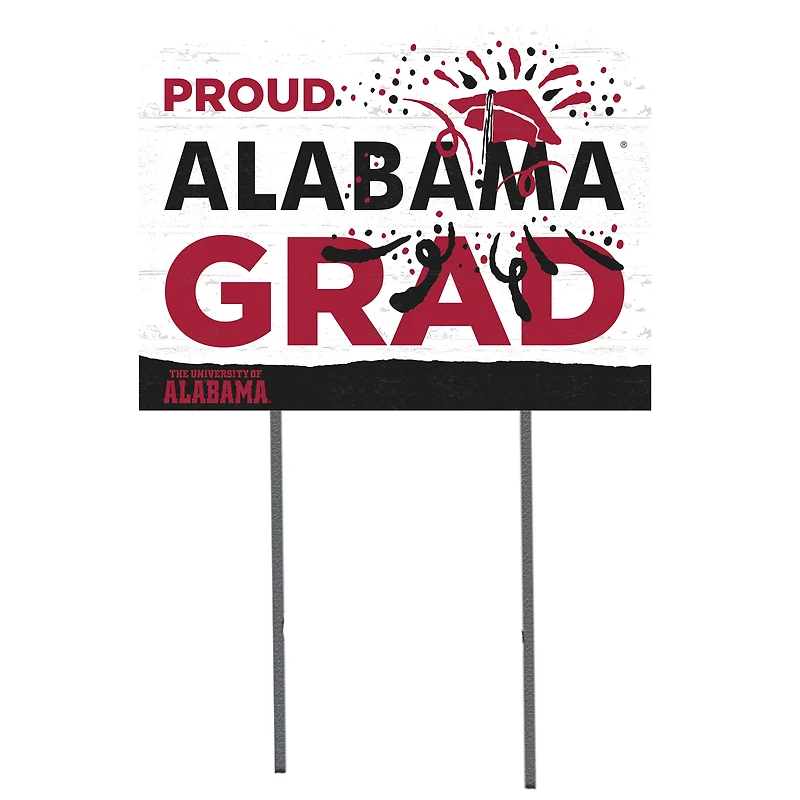 Alabama Crimson Tide 18'' x 24'' Proud Grad Yard Sign