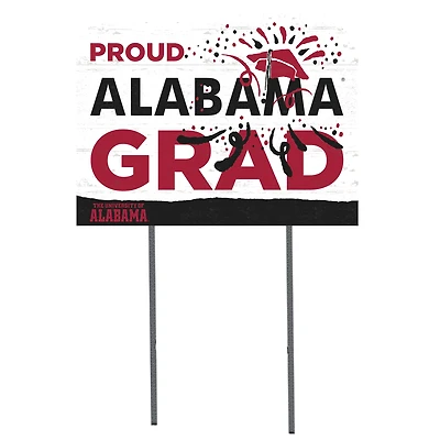 Alabama Crimson Tide 18'' x 24'' Proud Grad Yard Sign