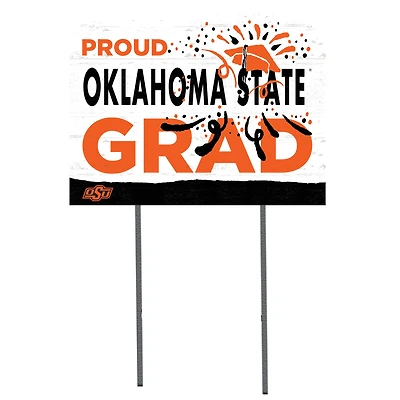 Oklahoma State Cowboys 18'' x 24'' Proud Grad Yard Sign