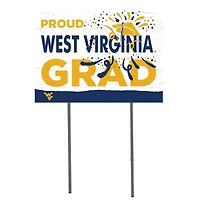 West Virginia Mountaineers 18'' x 24'' Proud Grad Yard Sign