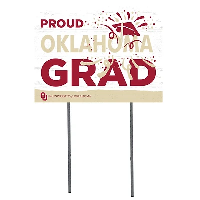 Oklahoma Sooners 18'' x 24'' Proud Grad Yard Sign