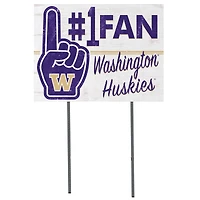 Washington Huskies 18'' x 24'' #1 Fan Yard Sign
