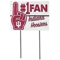 Indiana Hoosiers 18'' x 24'' #1 Fan Yard Sign