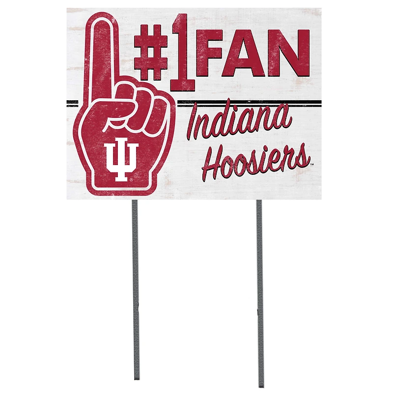 Indiana Hoosiers 18'' x 24'' #1 Fan Yard Sign