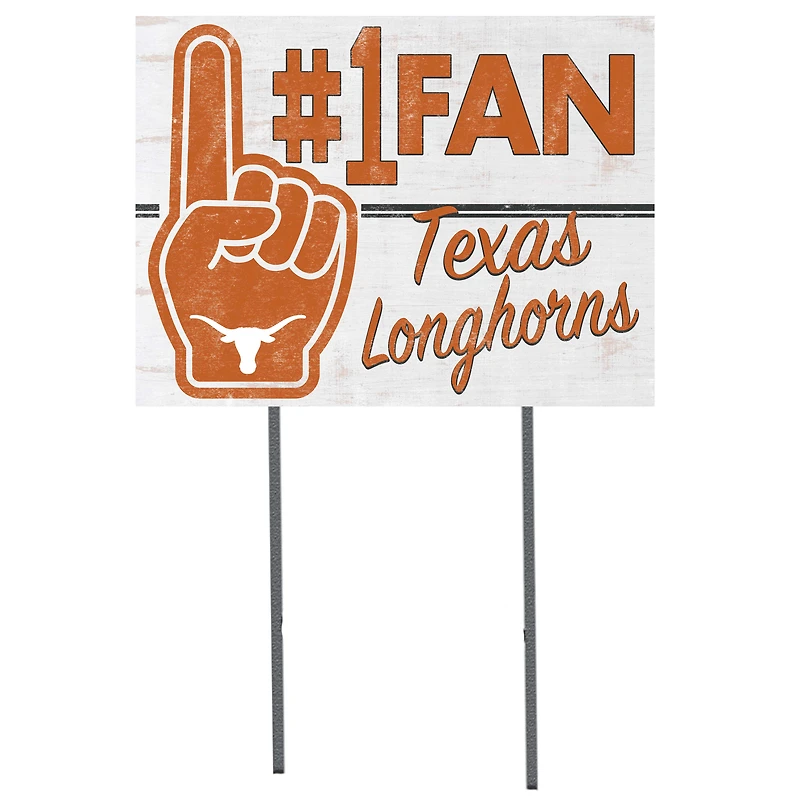 Texas Longhorns 18'' x 24'' #1 Fan Yard Sign