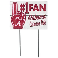 Alabama Crimson Tide 18'' x 24'' #1 Fan Yard Sign