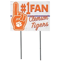 Clemson Tigers 18'' x 24'' #1 Fan Yard Sign