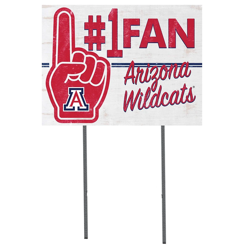 Arizona Wildcats 18'' x 24'' #1 Fan Yard Sign