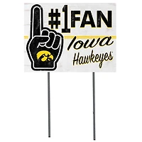 Iowa Hawkeyes 18'' x 24'' #1 Fan Yard Sign