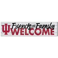 Indiana Hoosiers 10'' x 40'' Friends & Family Welcome Sign