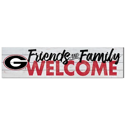 Georgia Bulldogs 10'' x 40'' Friends & Family Welcome Sign