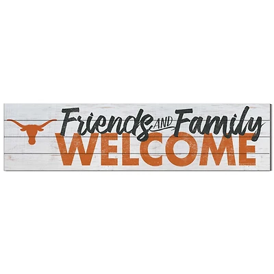 Texas Longhorns 10'' x 40'' Friends & Family Welcome Sign