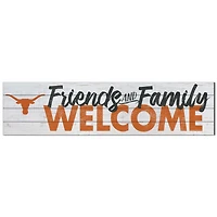 Texas Longhorns 10'' x 40'' Friends & Family Welcome Sign