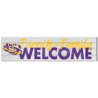 LSU Tigers 10'' x 40'' Friends & Family Welcome Sign