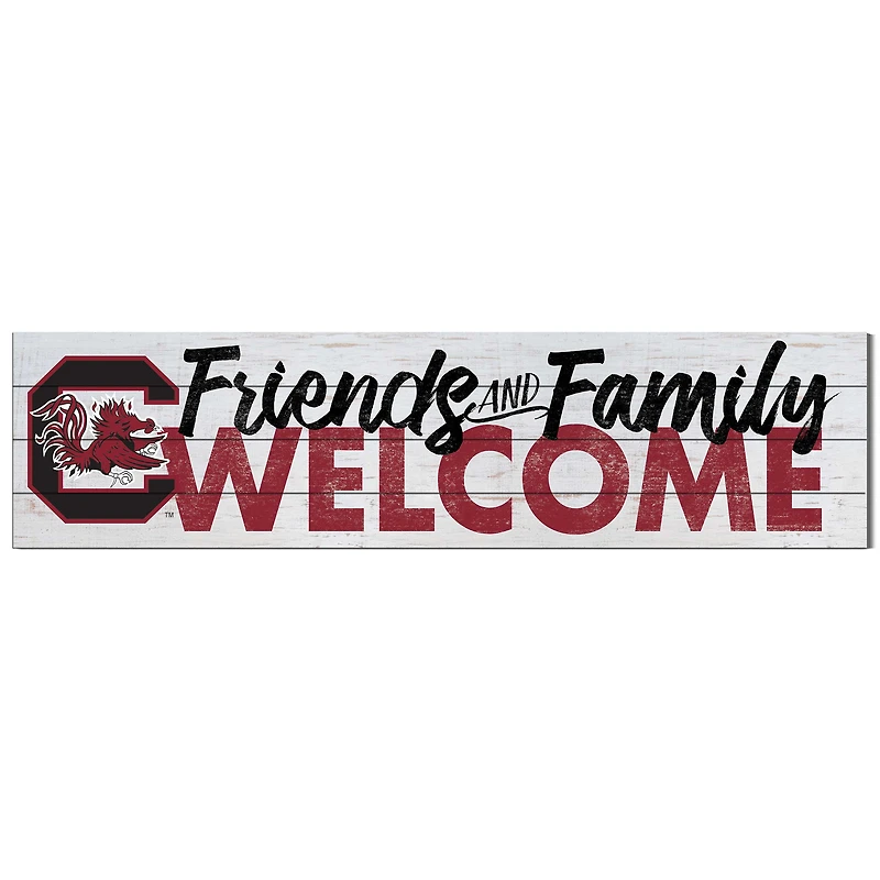 South Carolina Gamecocks 10'' x 40'' Friends & Family Welcome Sign