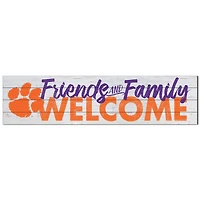 Clemson Tigers 10'' x 40'' Friends & Family Welcome Sign