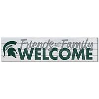 Michigan State Spartans 10'' x 40'' Friends & Family Welcome Sign