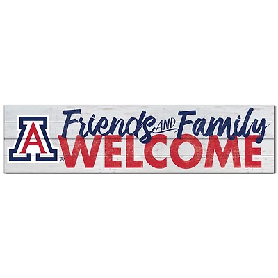 Arizona Wildcats 10'' x 40'' Friends & Family Welcome Sign