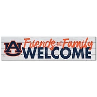 Auburn Tigers 10'' x 40'' Friends & Family Welcome Sign