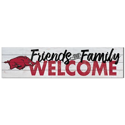 Arkansas Razorbacks 10'' x 40'' Friends & Family Welcome Sign