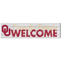 Oklahoma Sooners 10'' x 40'' Friends & Family Welcome Sign
