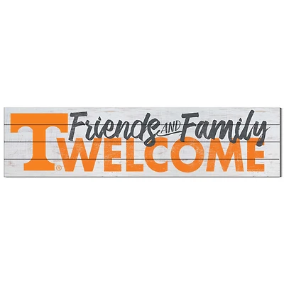 Tennessee Volunteers 10'' x 40'' Friends & Family Welcome Sign