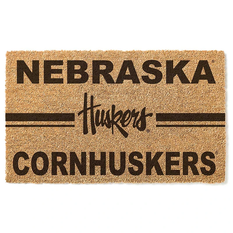 Nebraska Huskers 18" x 30" Team Logo Doormat