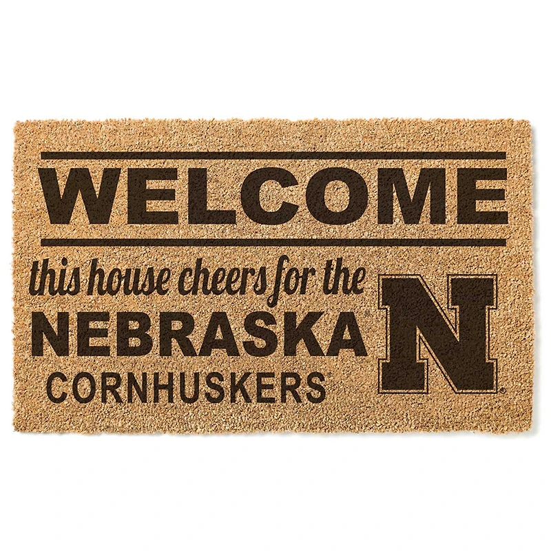 Nebraska Huskers 18" x 30" Welcome Doormat