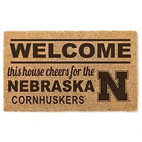 Nebraska Huskers 18" x 30" Welcome Doormat