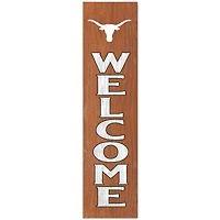Texas Longhorns 12'' x 48'' Welcome Outdoor Leaner
