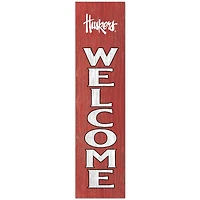 Nebraska Huskers 12'' x 48'' Welcome Outdoor Leaner