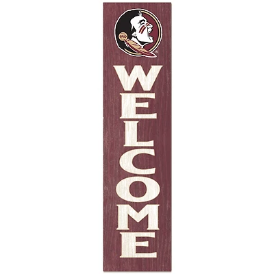 Florida State Seminoles 12'' x 48'' Welcome Outdoor Leaner