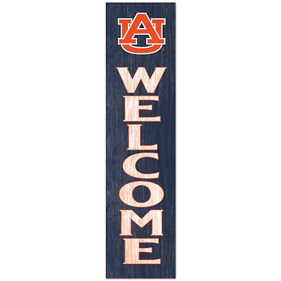 Auburn Tigers 12'' x 48'' Welcome Outdoor Leaner