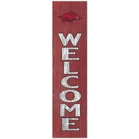 Arkansas Razorbacks 12'' x 48'' Welcome Outdoor Leaner