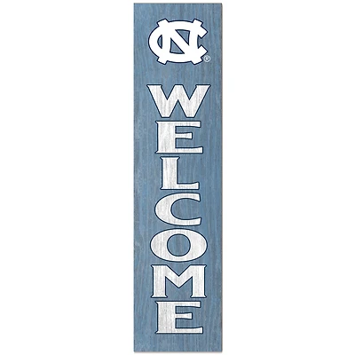 North Carolina Tar Heels 12'' x 48'' Welcome Outdoor Leaner