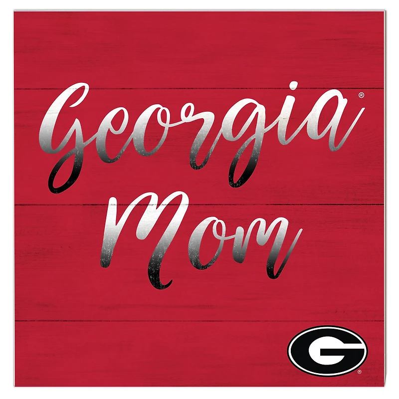 Georgia Bulldogs 10'' x 10'' Mom Plaque