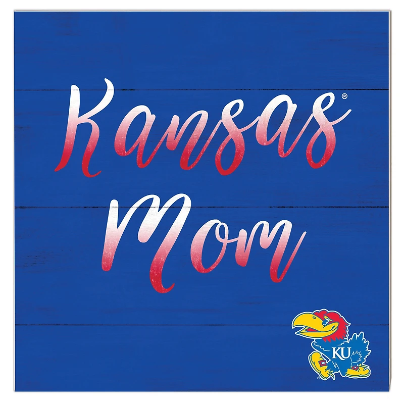 Kansas Jayhawks 10'' x 10'' Mom Plaque