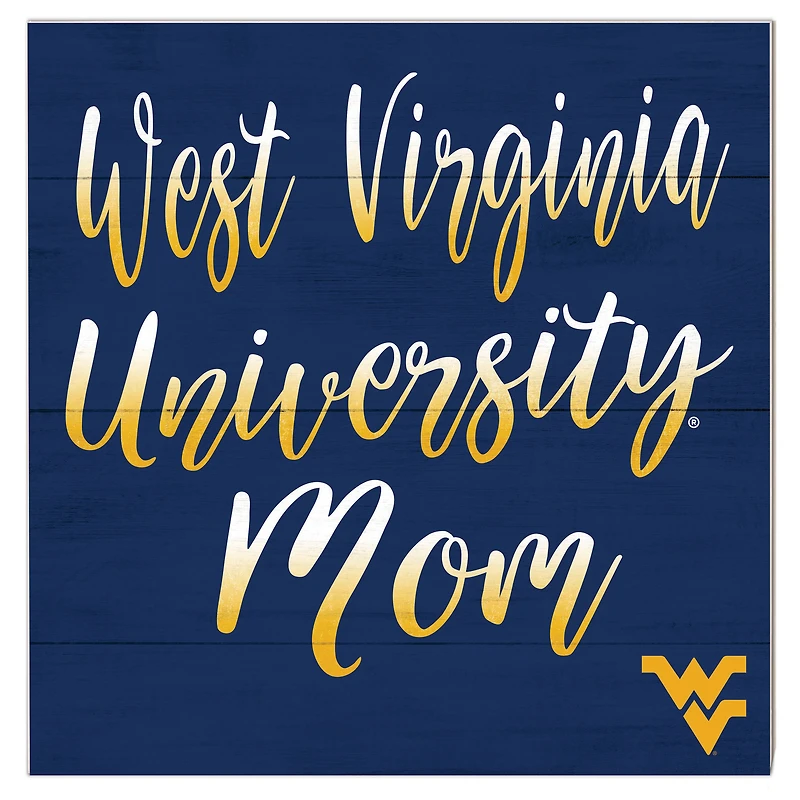 West Virginia Mountaineers 10'' x 10'' Mom Plaque