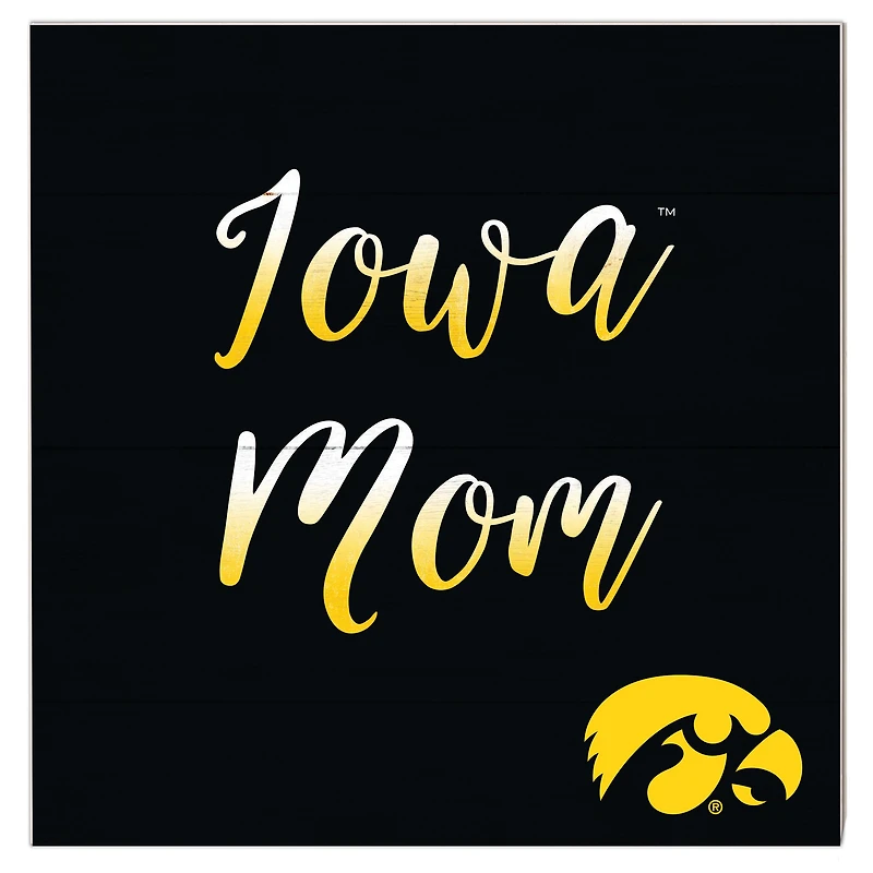 Iowa Hawkeyes 10'' x 10'' Mom Plaque