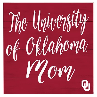Oklahoma Sooners 10'' x 10'' Mom Plaque