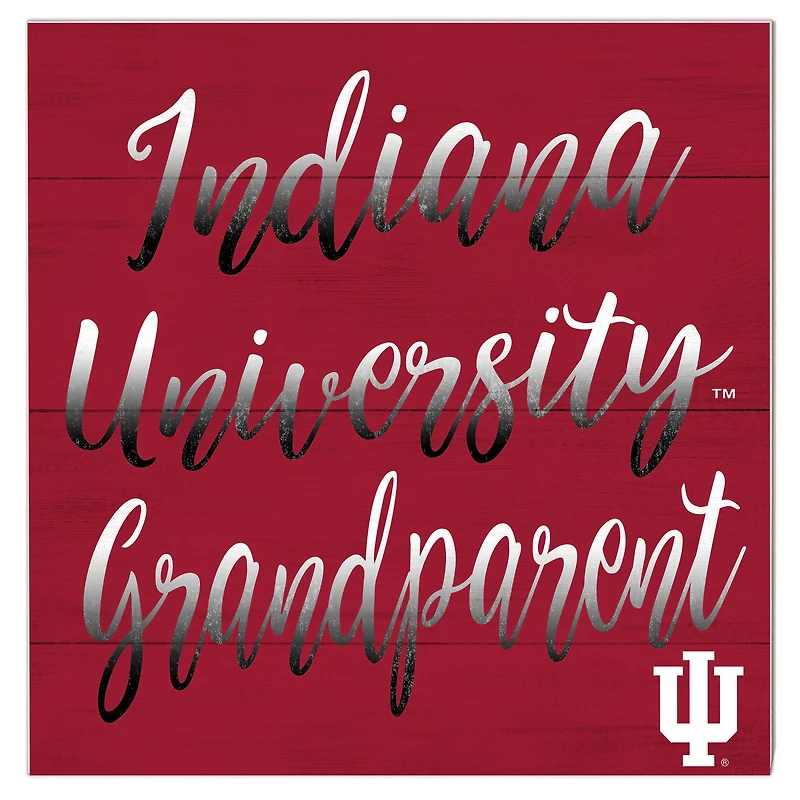 Indiana Hoosiers 10'' x 10'' Grandparent Plaque