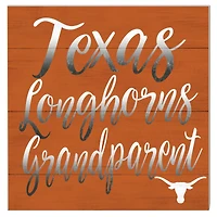 Texas Longhorns 10'' x 10'' Grandparent Plaque