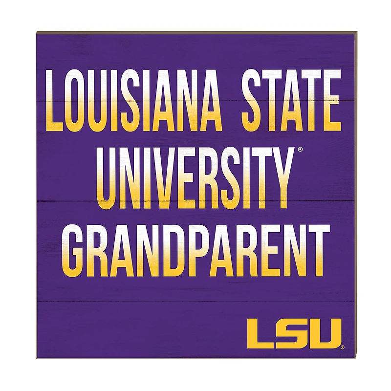 LSU Tigers 10'' x 10'' Grandparent Plaque