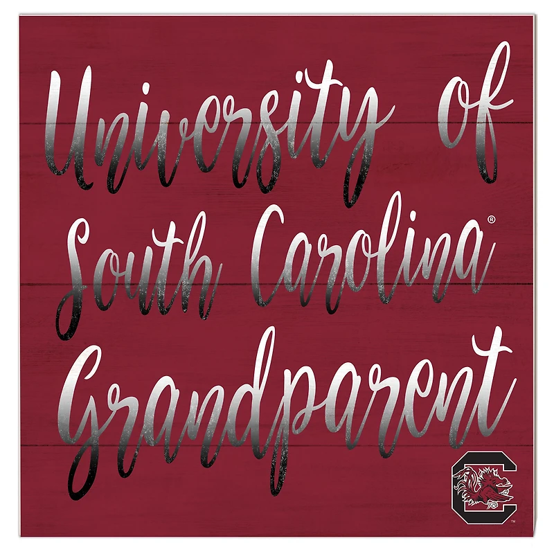 South Carolina Gamecocks 10'' x 10'' Grandparent Plaque