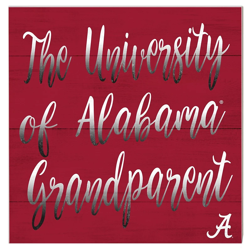 Alabama Crimson Tide 10'' x 10'' Grandparent Plaque