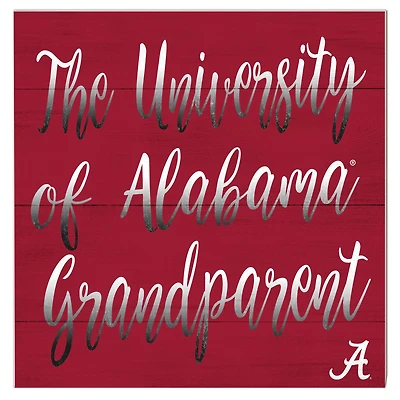 Alabama Crimson Tide 10'' x 10'' Grandparent Plaque