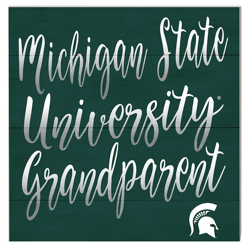 Michigan State Spartans 10'' x 10'' Grandparent Plaque