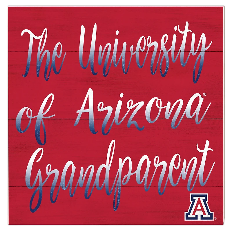 Arizona Wildcats 10'' x 10'' Grandparent Plaque