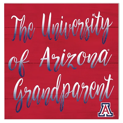 Arizona Wildcats 10'' x 10'' Grandparent Plaque